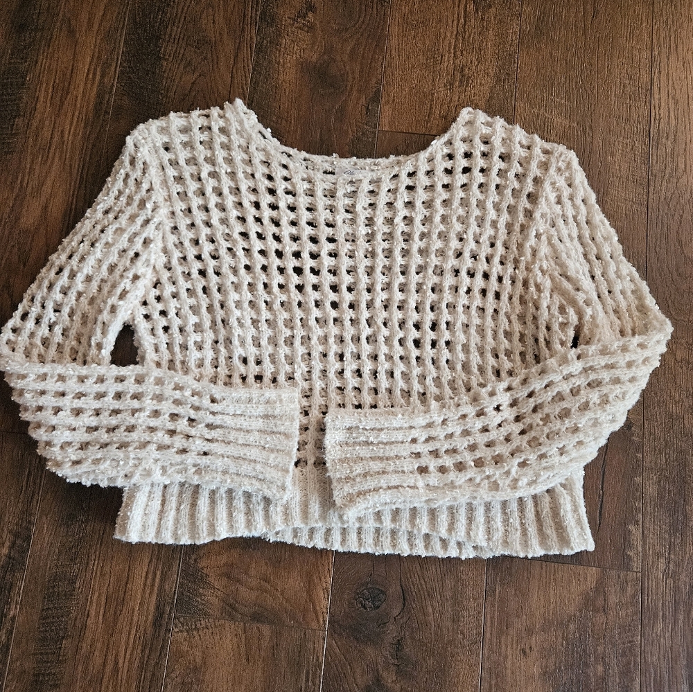 Cream Knit Women's Sweater